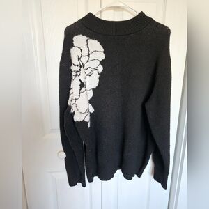 WonderlyWomen's Flower Intarsia Sweater